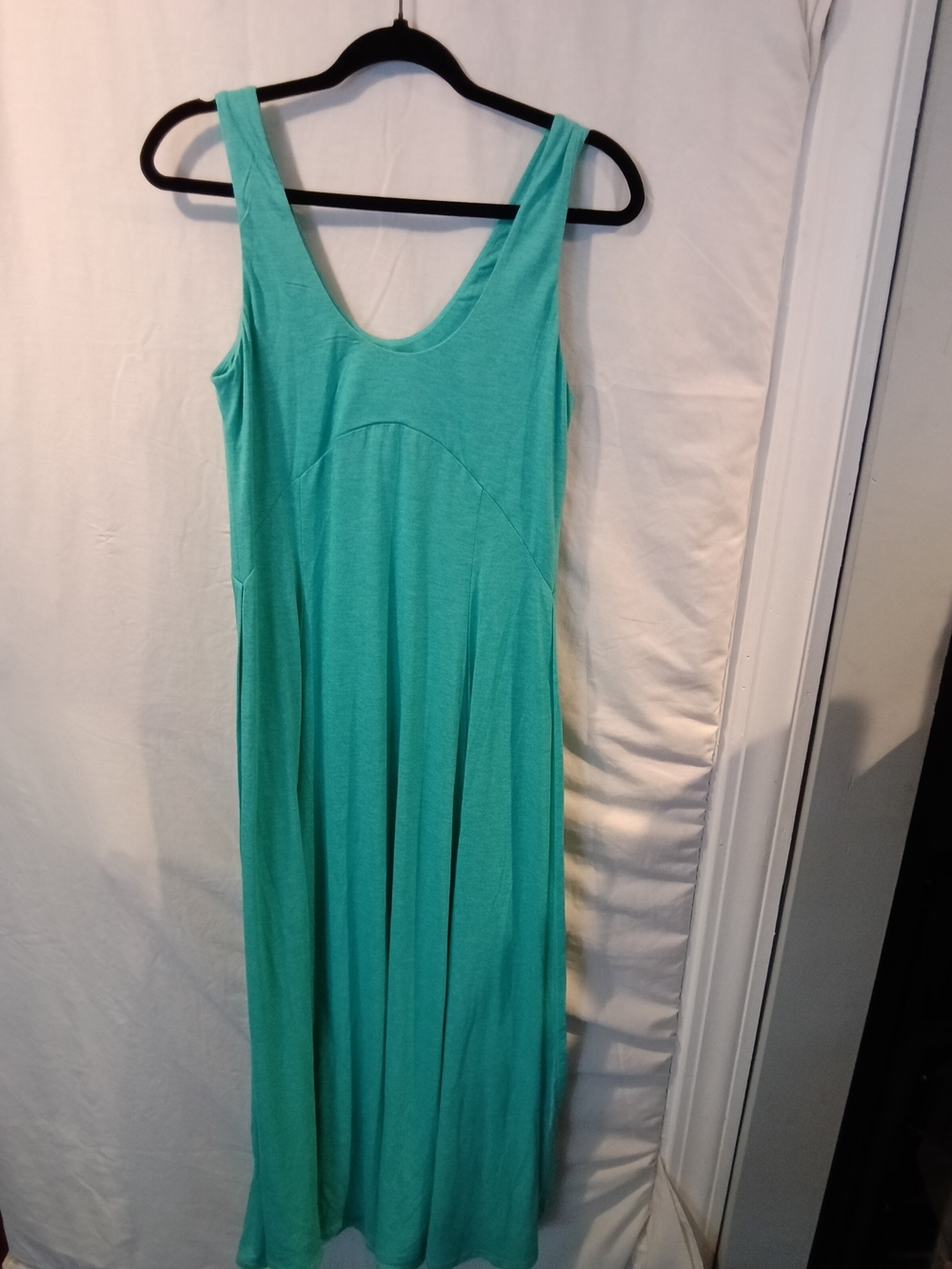 HALARA Teal Sleeveless Maxi Dress